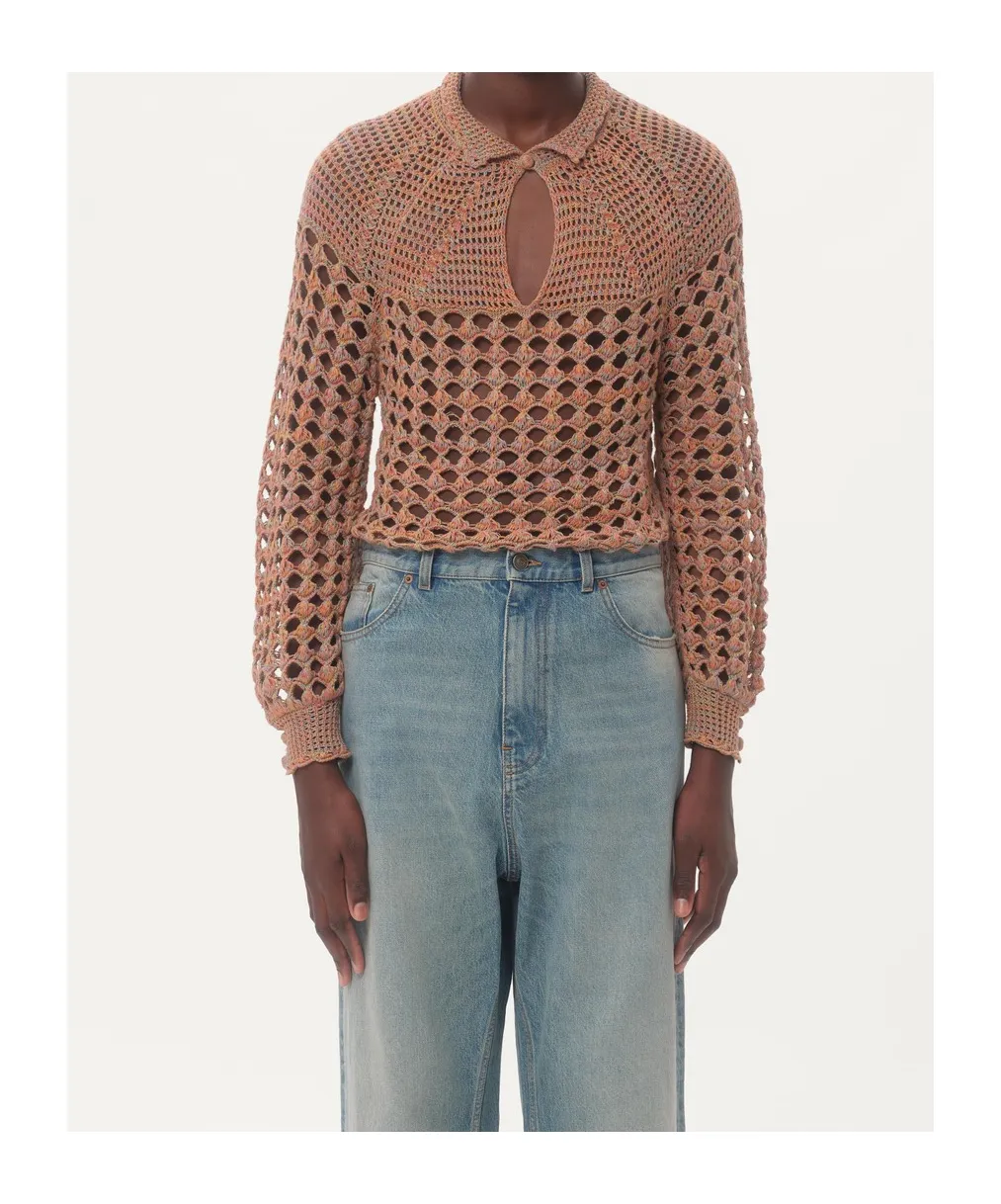 Valentino Crochet High Neck Jumper