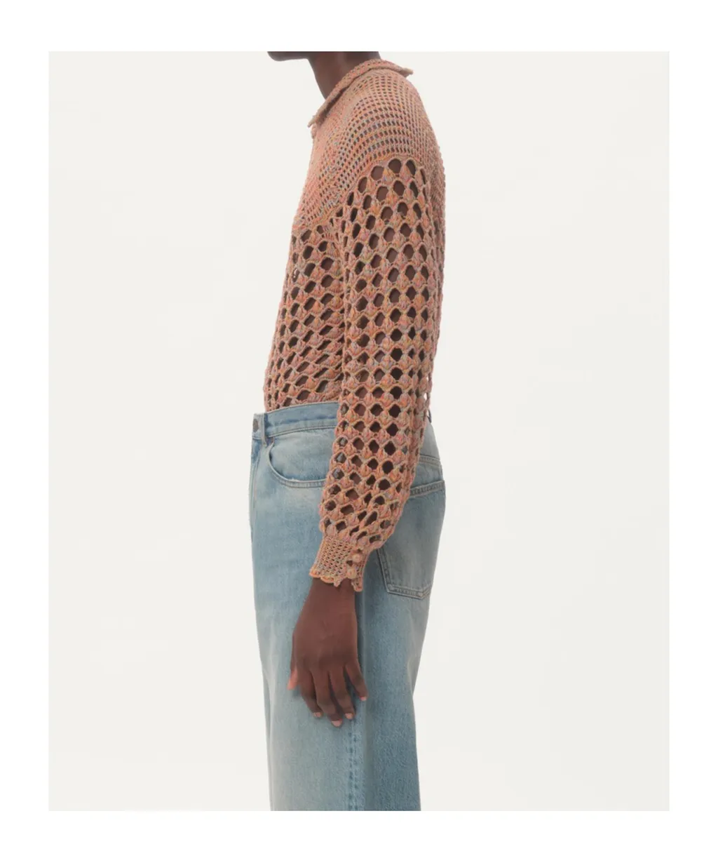 Valentino Crochet High Neck Jumper