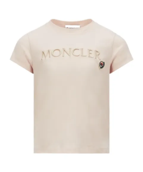 Moncler Enfant Embroidered Logo T-Shirt
