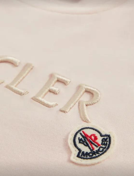 Moncler Enfant Embroidered Logo T-Shirt