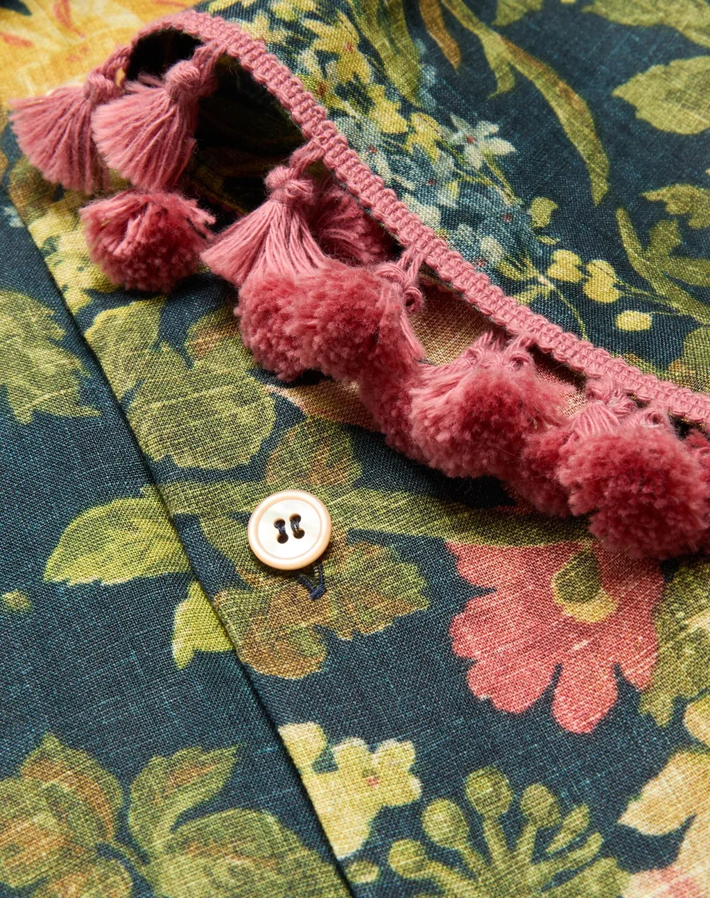 Valentino All-Over Floral Printed Short-Sleeved Shirt