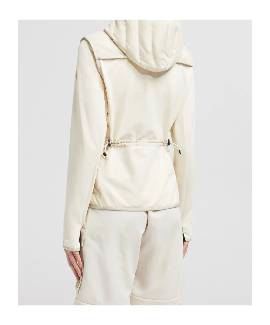 Padded Zip-Up Cotton Hoodie