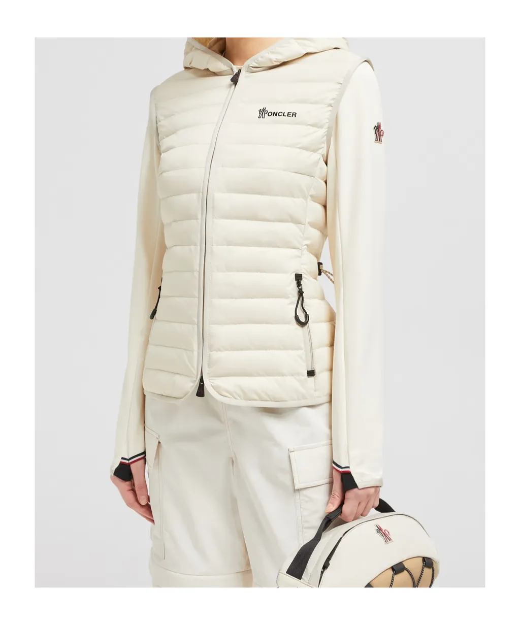 Padded Zip-Up Cotton Hoodie
