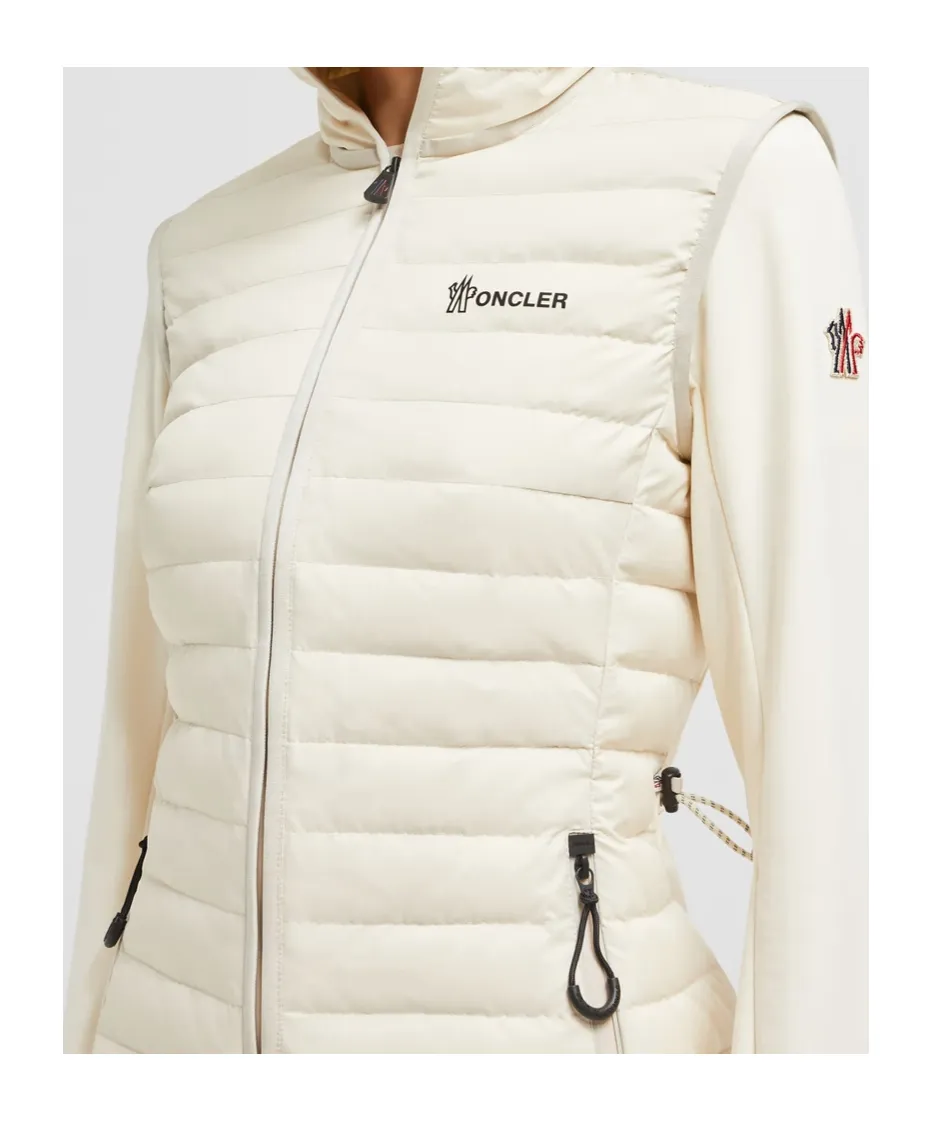 Padded Zip-Up Cotton Hoodie