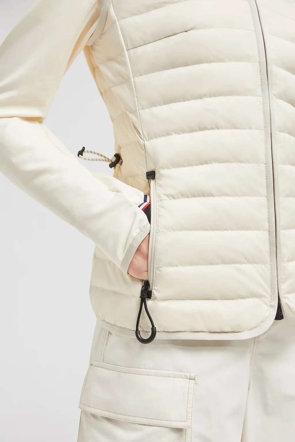 Padded Zip-Up Cotton Hoodie