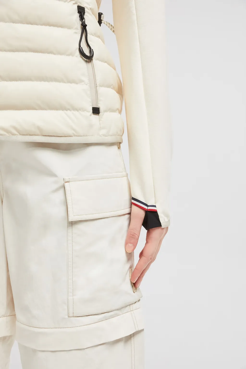Padded Zip-Up Cotton Hoodie