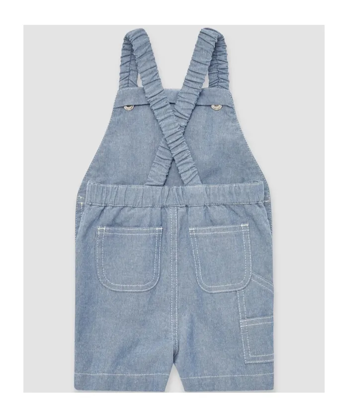 Cotton Chambray Overalls