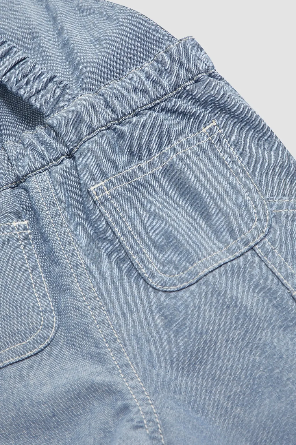 Cotton Chambray Overalls