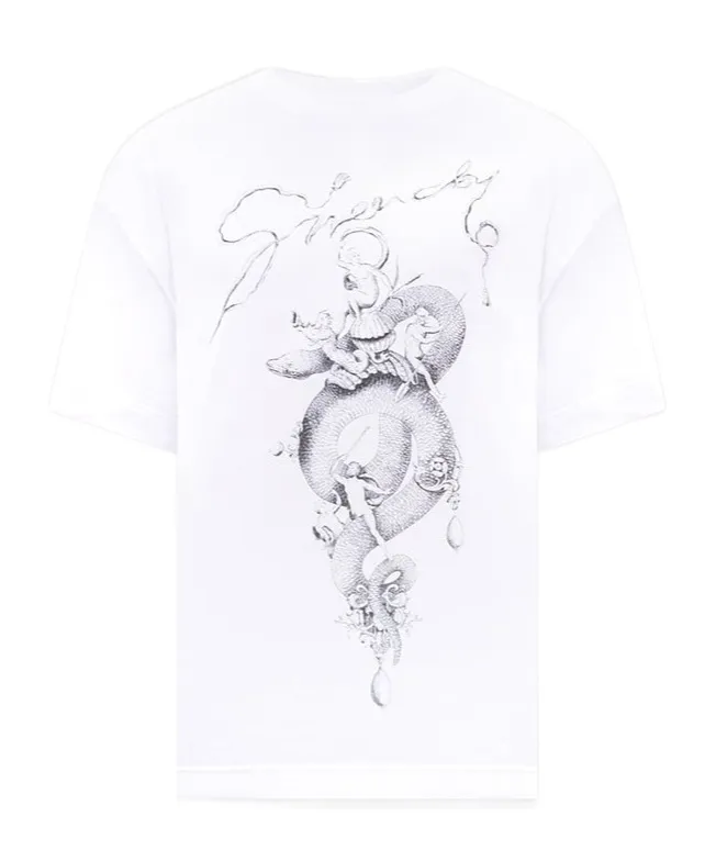 Givenchy Snake Printed Crewneck T-Shirt