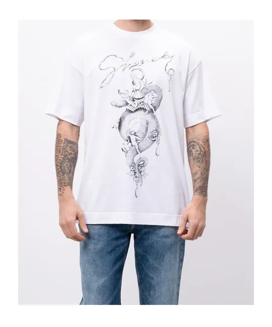 Givenchy Snake Printed Crewneck T-Shirt