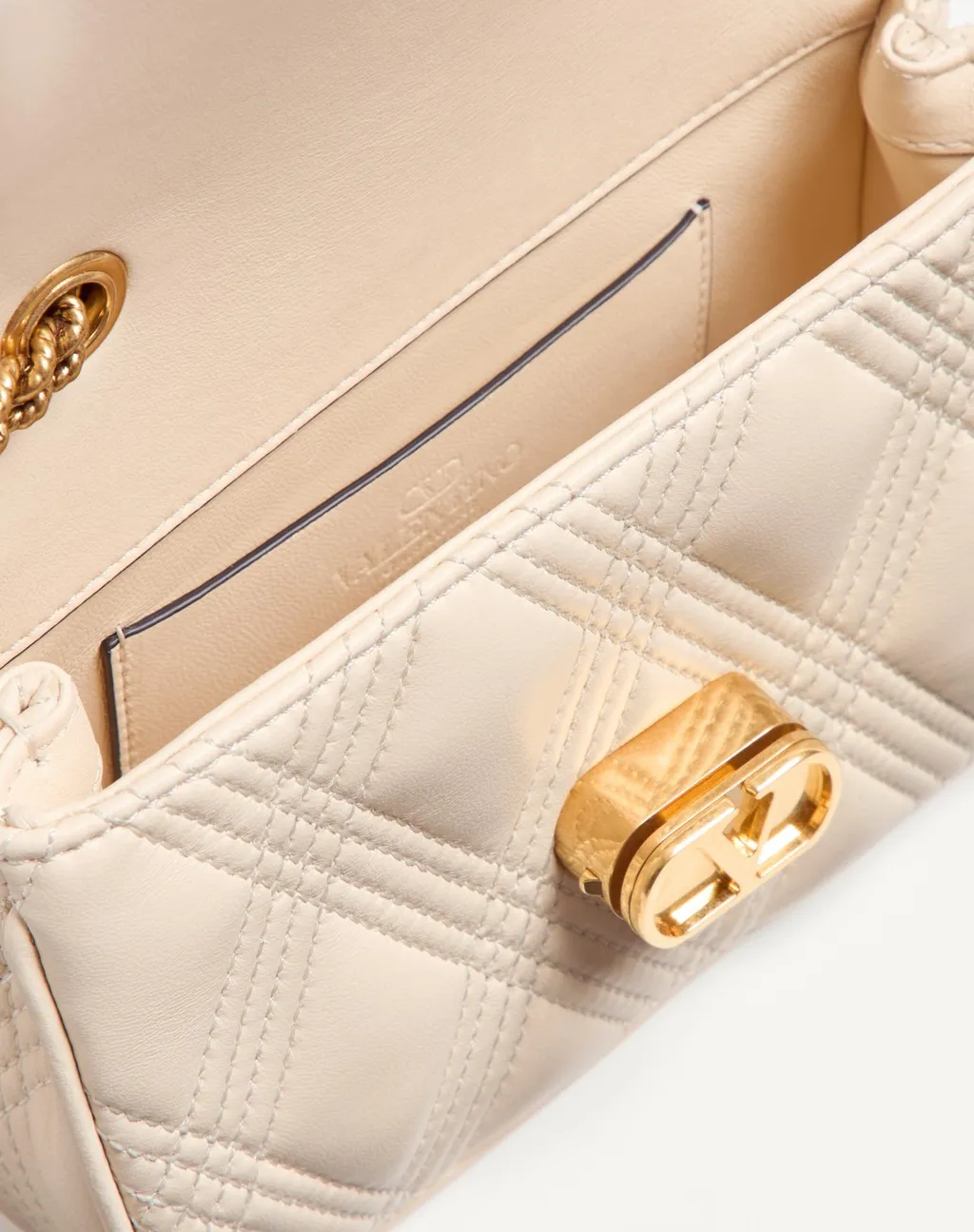 Valentino Garavani Rockstud Foldover Top Shoulder Bag
