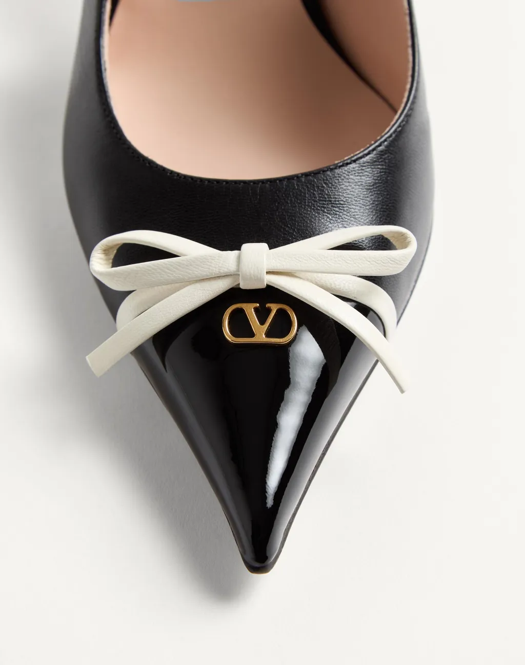 Valentino Bepointy Bow Detailed Slingback Pumps