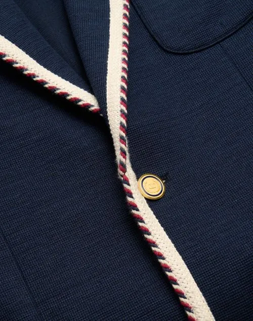 Valentino Single-Breasted Straight Hem Blazer
