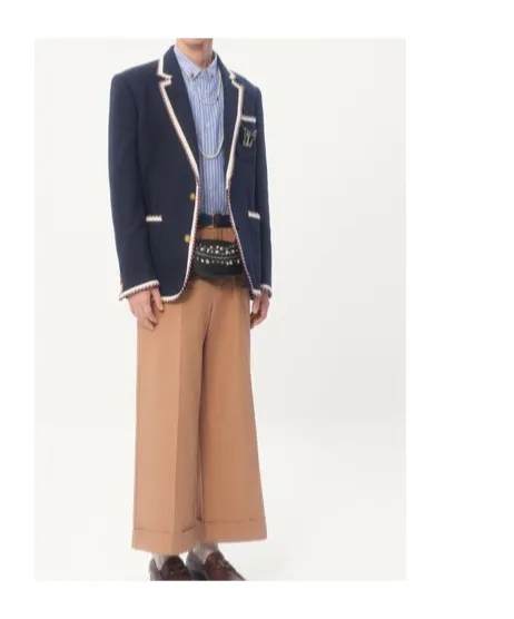 Valentino Single-Breasted Straight Hem Blazer