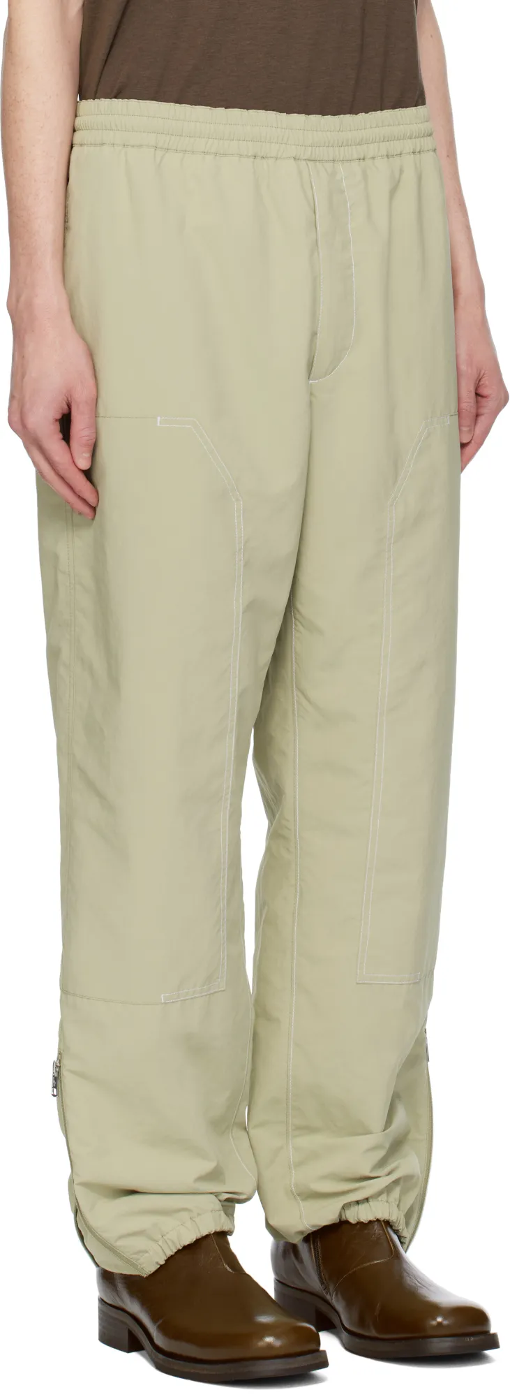 Embroidered Logo Patch Jogging Pants