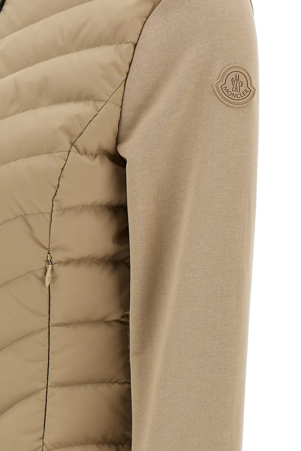 Moncler Quilted Zip-Up Hooded Jacket