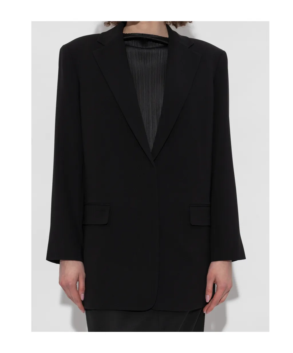 Theory Single-Breasted Crepe Blazer
