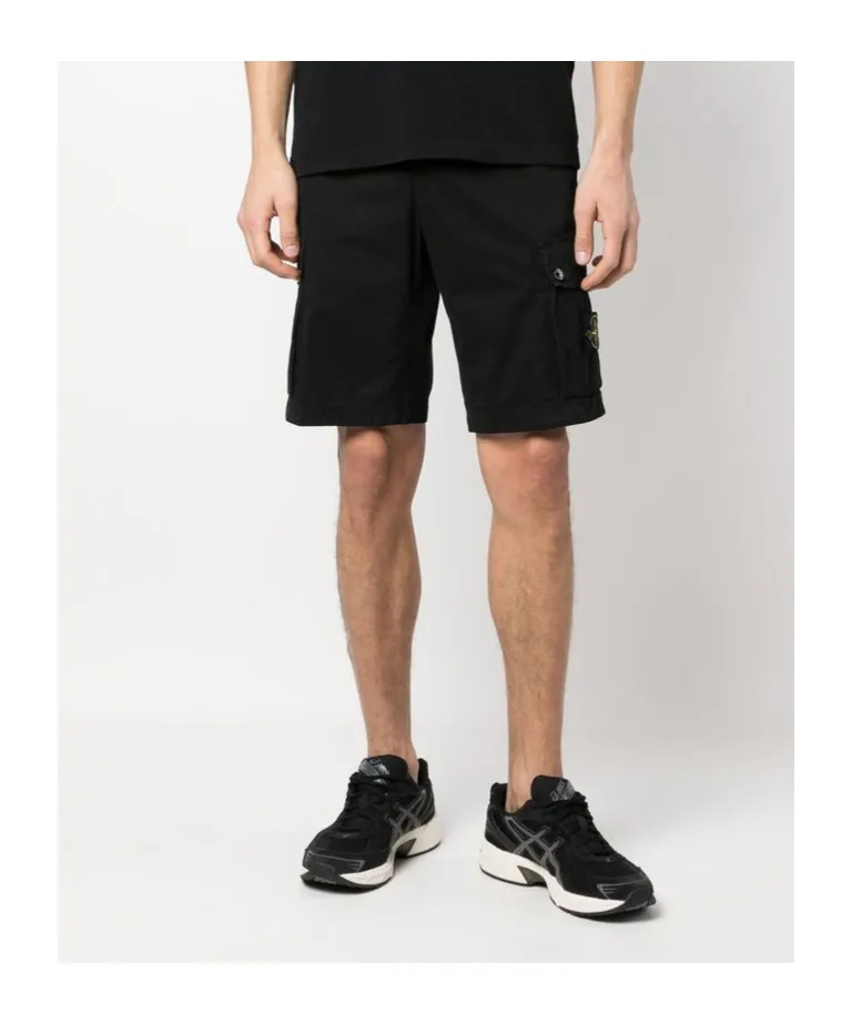 Stone Island Compass Patch Bermuda Shorts