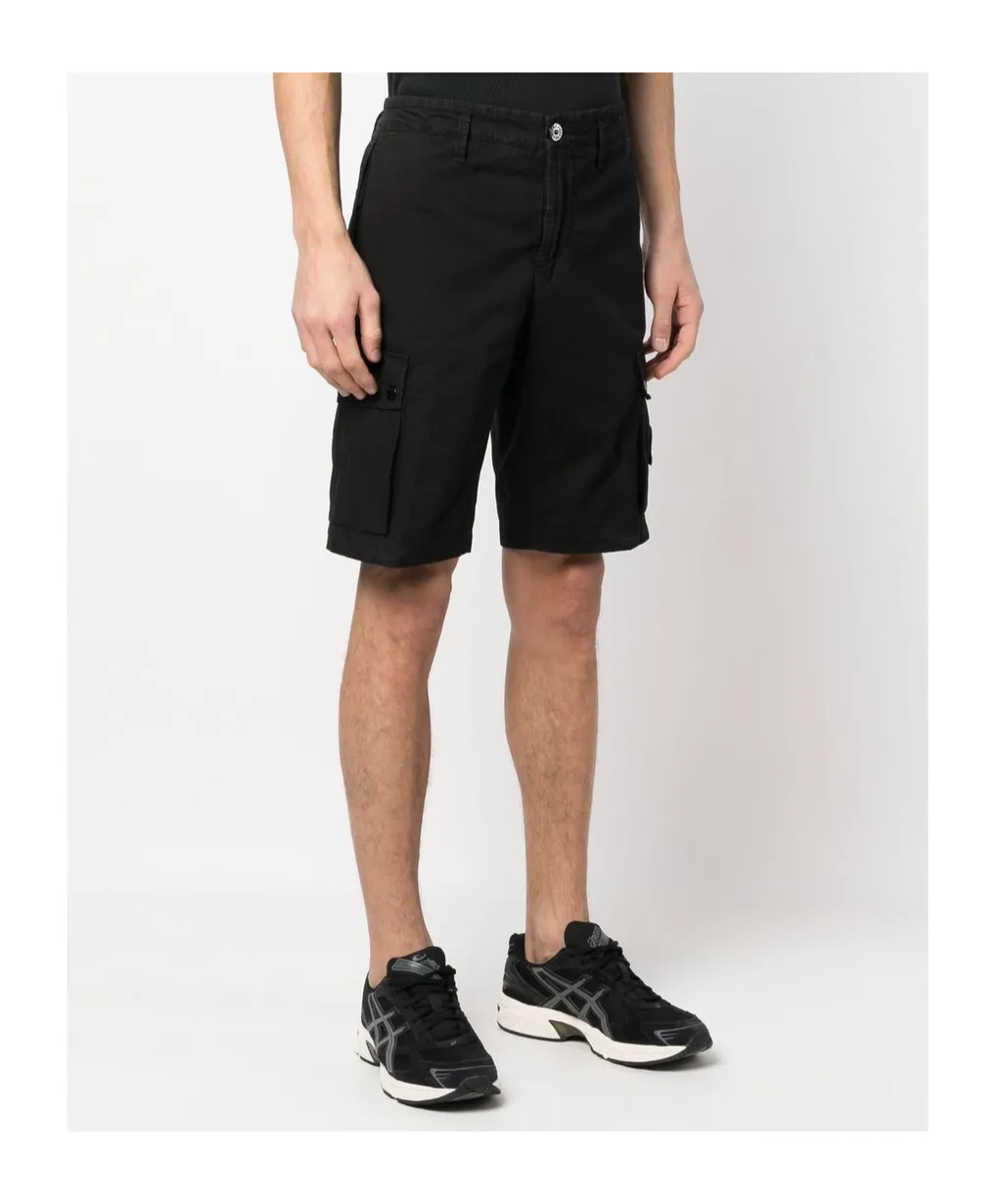 Stone Island Compass Patch Bermuda Shorts