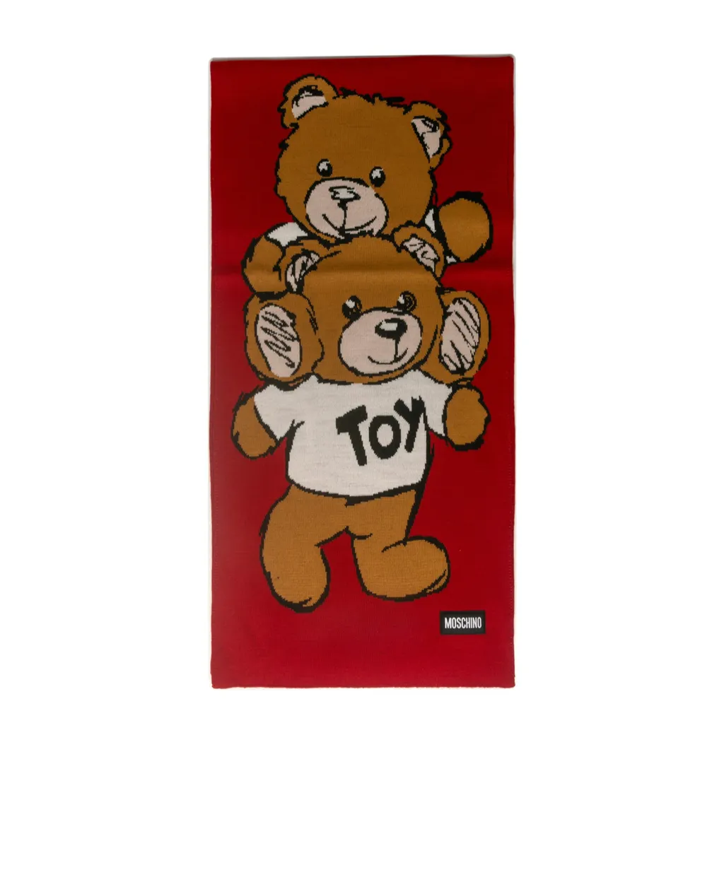Teddy Bear Pattern Scarf