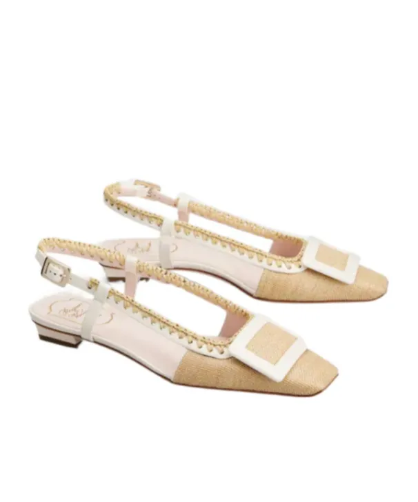 Roger Vivier Square-Toe Slingback Pumps