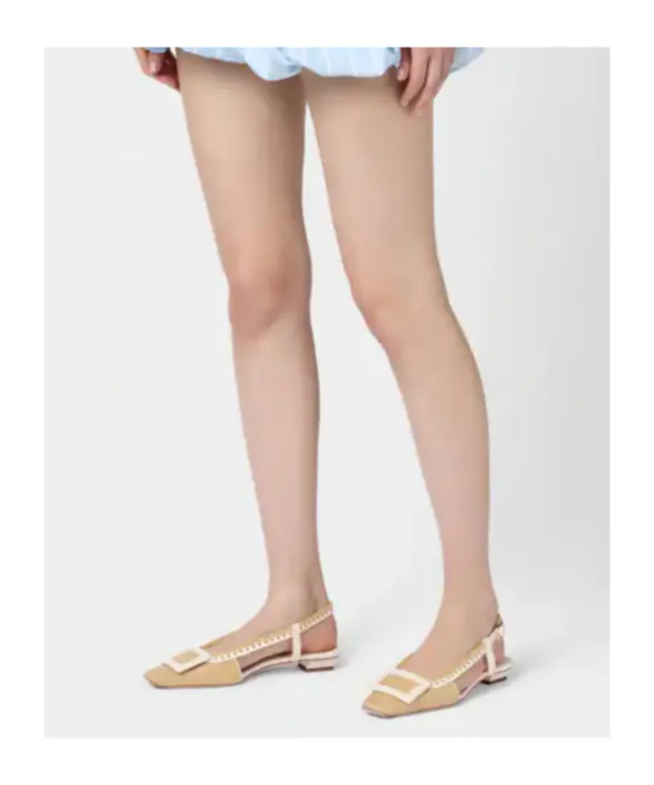 Roger Vivier Square-Toe Slingback Pumps