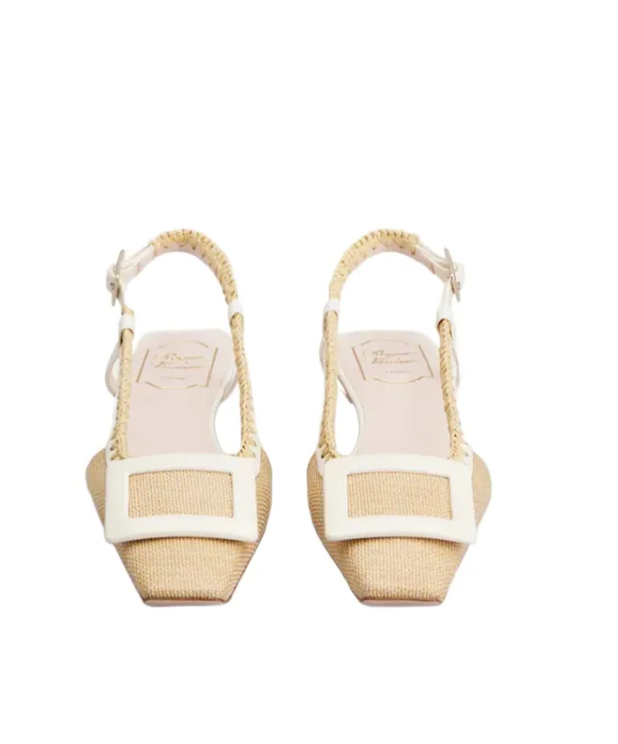 Roger Vivier Square-Toe Slingback Pumps
