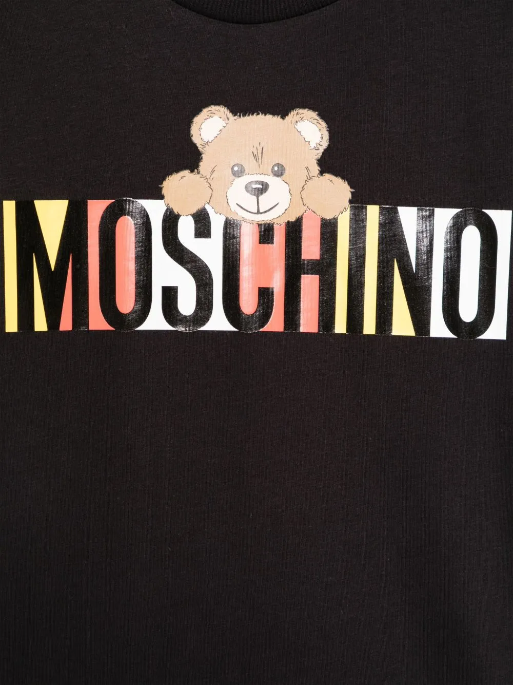 Moschino Kids Teddy Bear-Motif Crewneck T-Shirt