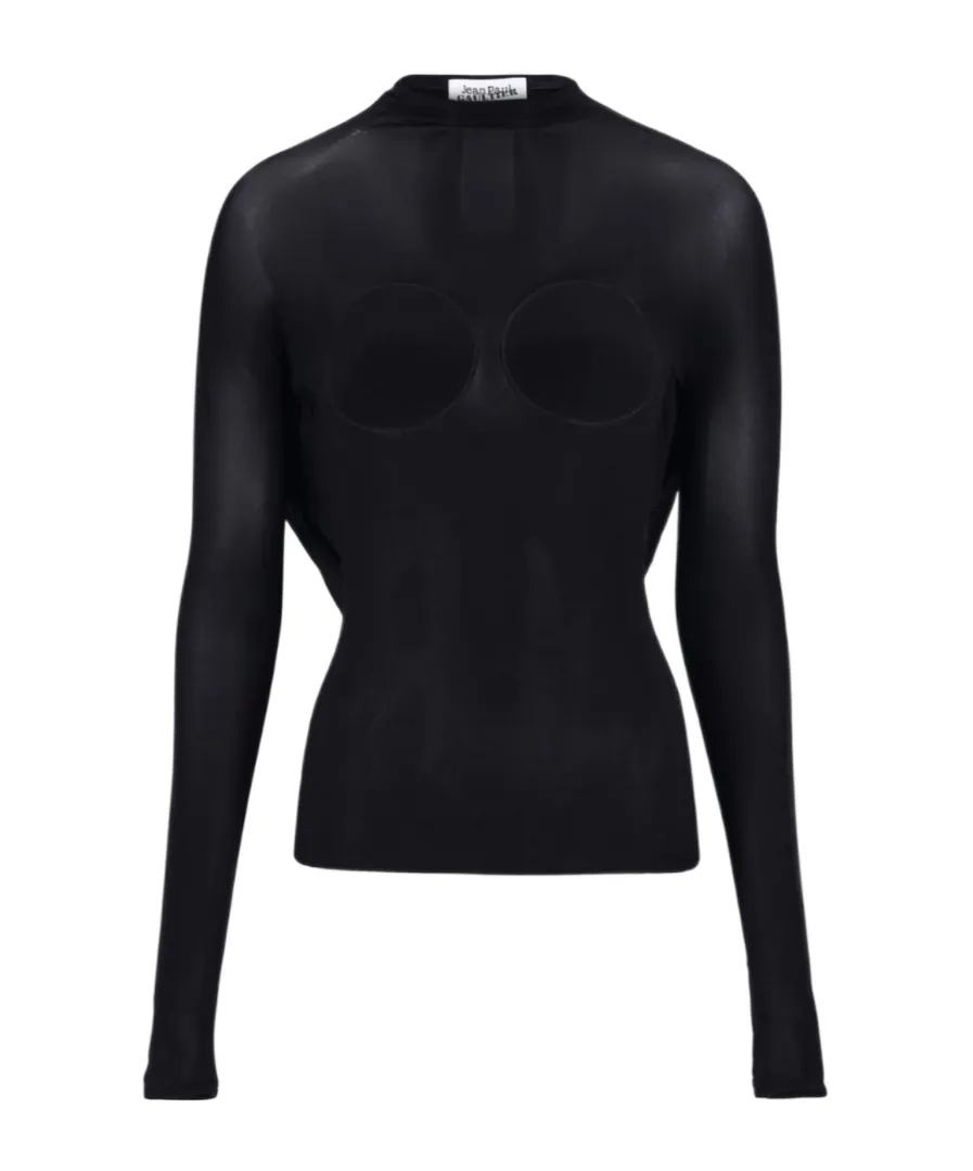 Jean Paul Gaultier Covered Cup Ruched Top