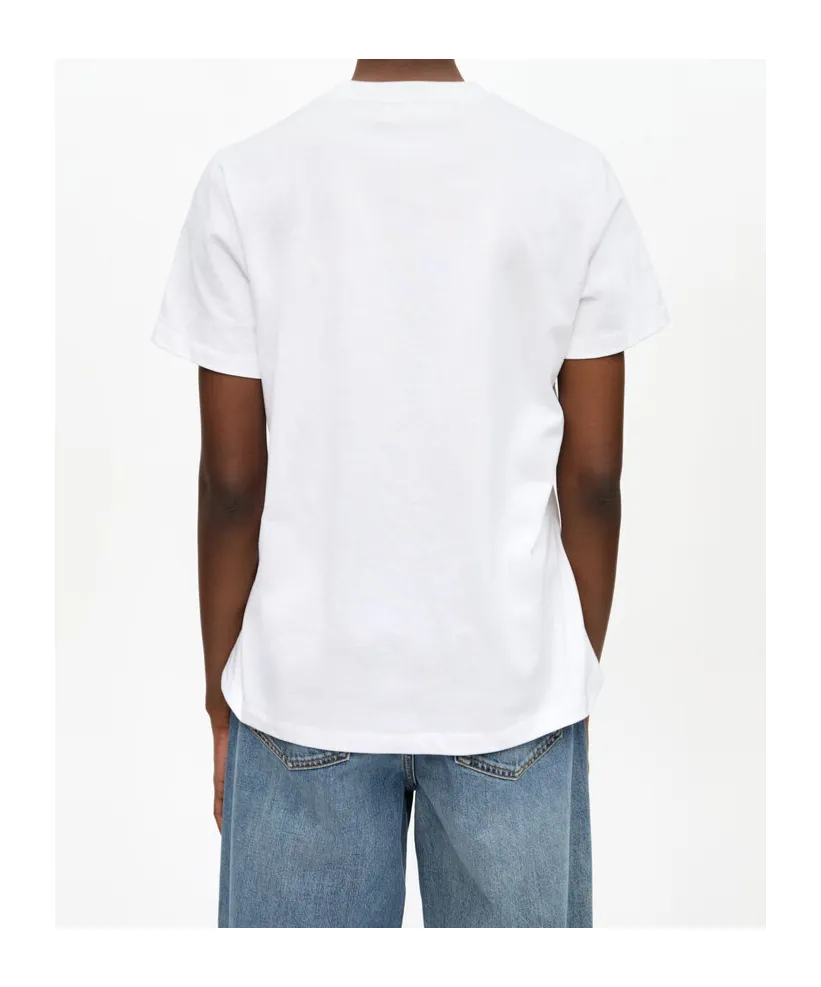 Ganni Logo Printed Crewneck T-Shirt