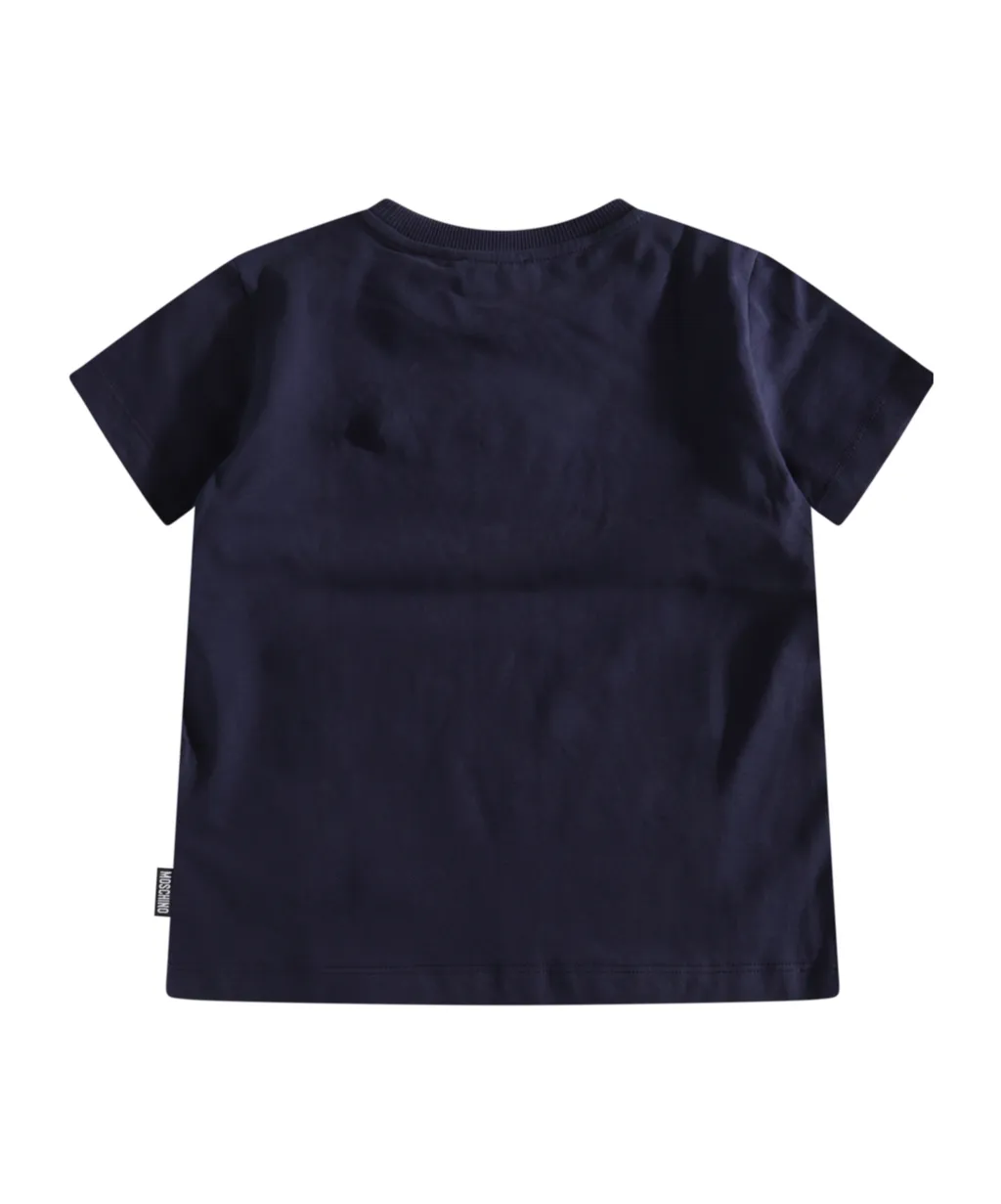 Moschino Kids Leo Teddy-Patch Crewneck T-Shirt