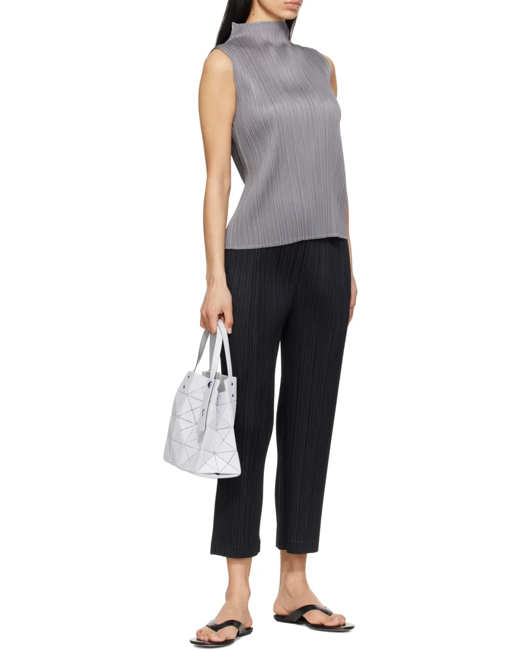 Bao Bao Issey Miyake Geometric Pattern Open Top Tote Bag