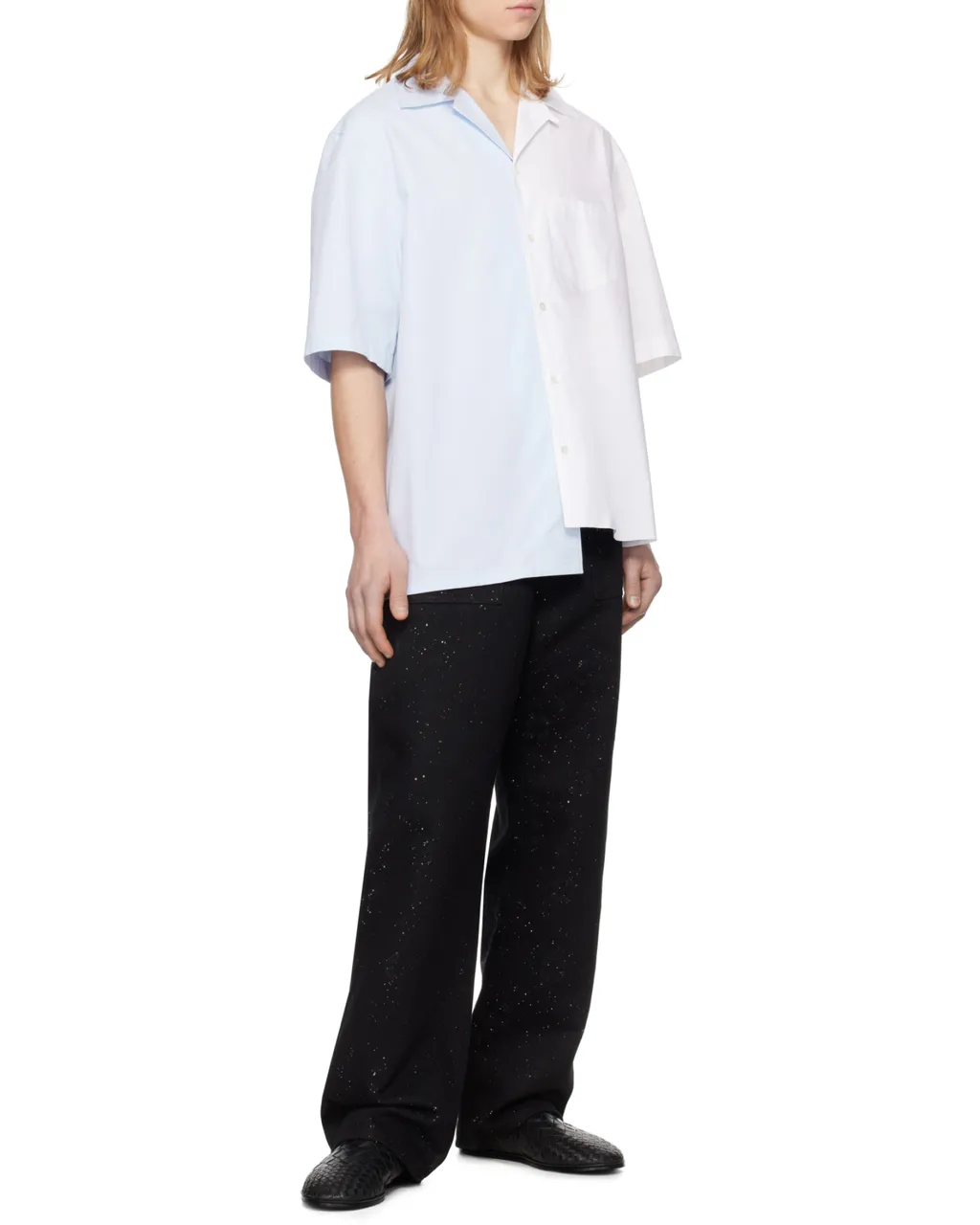 Lanvin Two-Toned Short-Sleeved Shirt