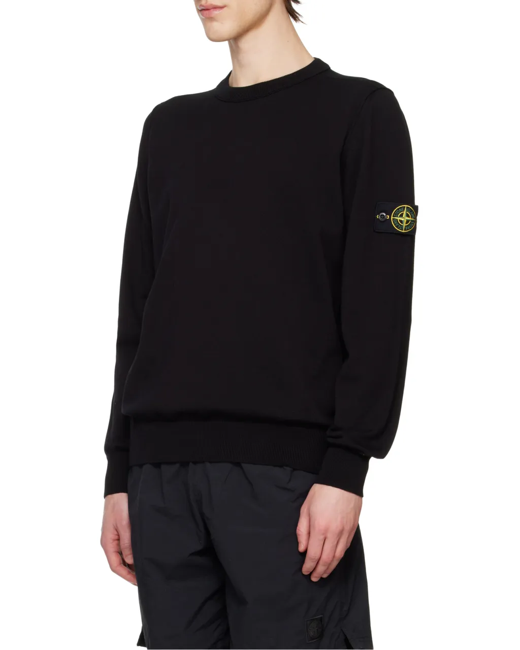 Stone Island Compass Patch Crewneck Jumper