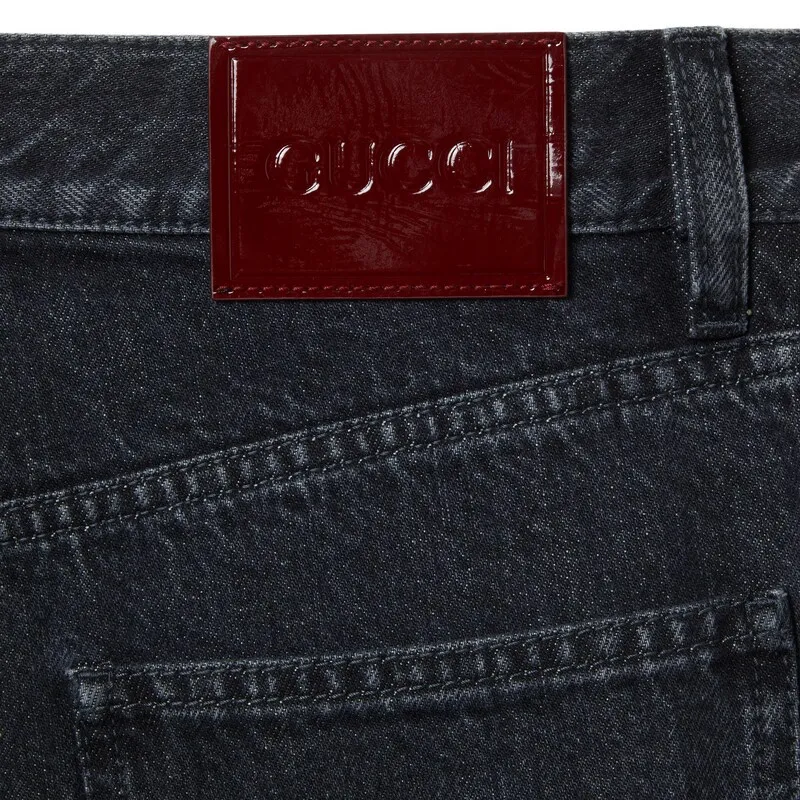 Gucci Wide Leg Denim Pants
