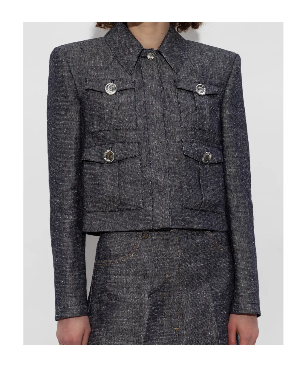 Givenchy 4G Buttoned Cropped Jacket