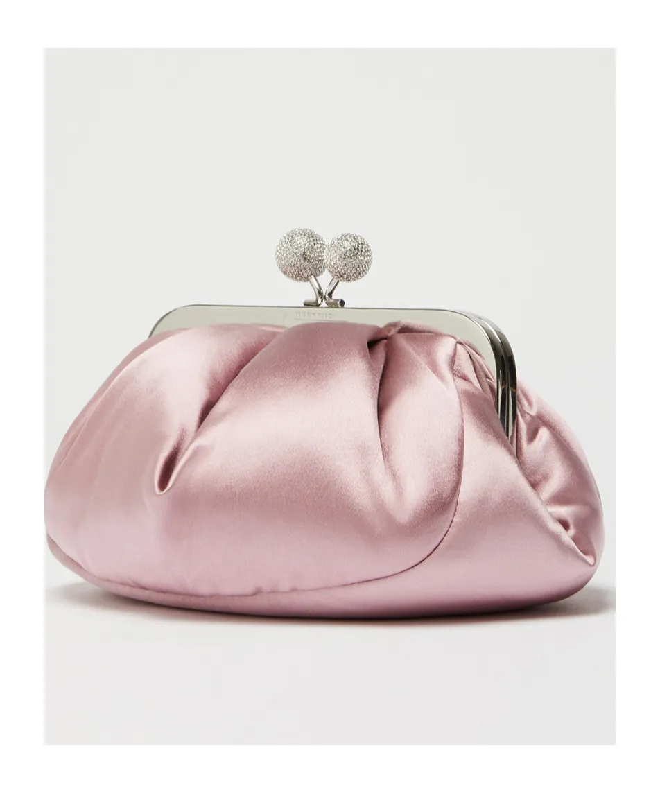 Small Satin Pasticcino Bag With Rhinestones