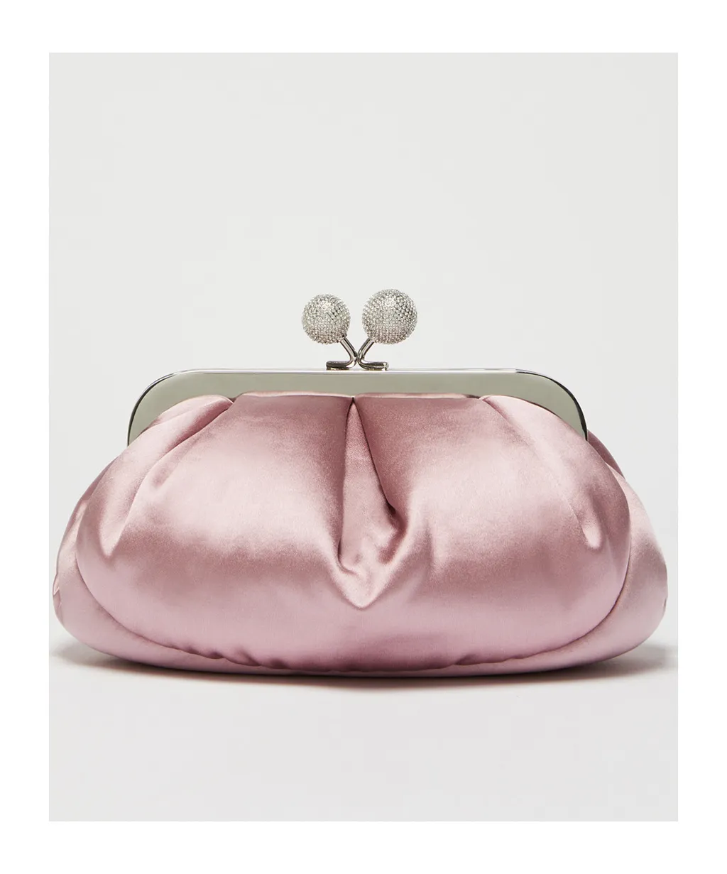 Small Satin Pasticcino Bag With Rhinestones