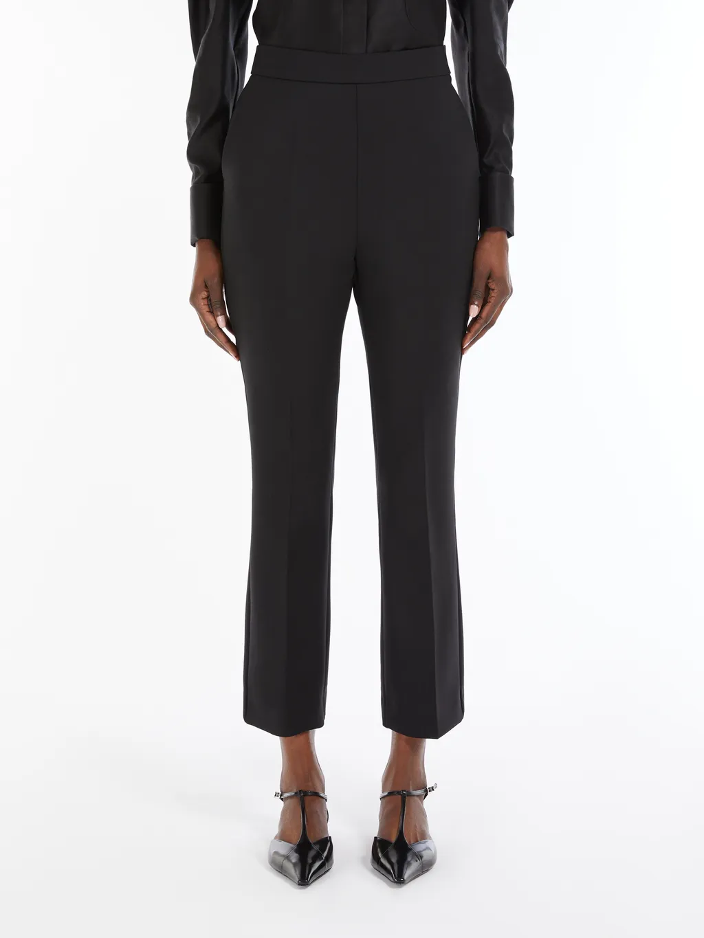 Max Mara Pleat Detailed Cropped Trousers