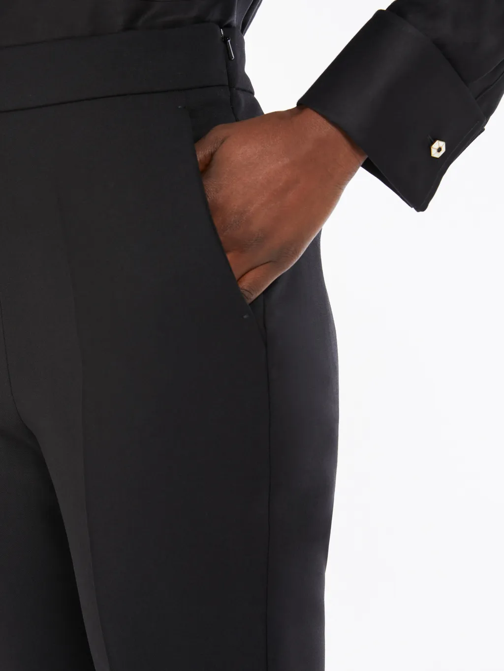 Max Mara Pleat Detailed Cropped Trousers