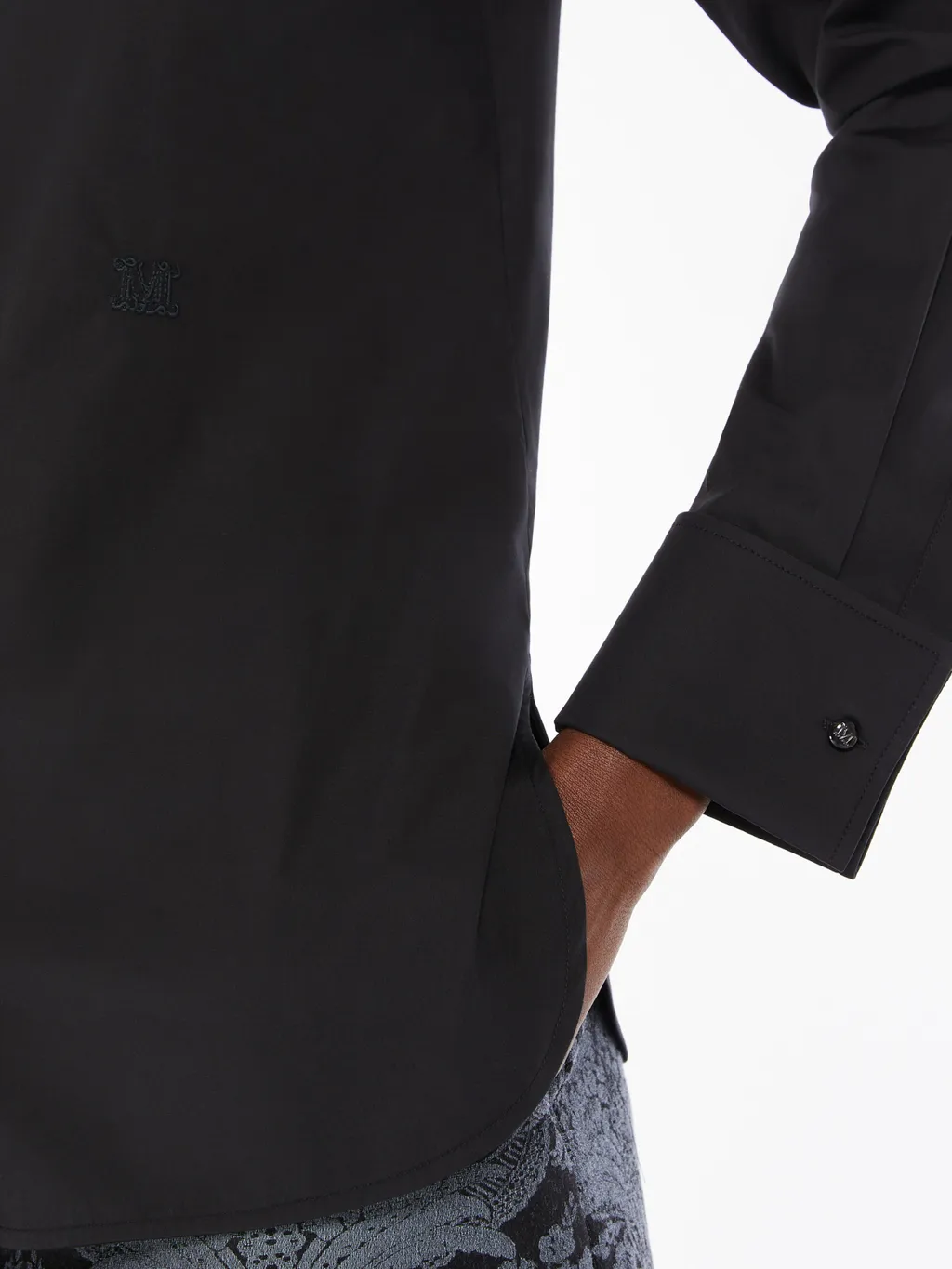 Men’S-Style Cotton Crepe Shirt