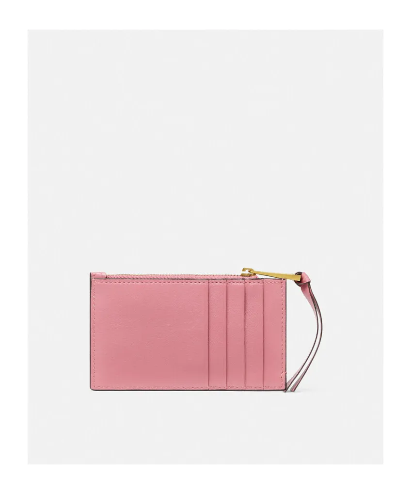 Versace Logo-Lettering Zipped Wallet
