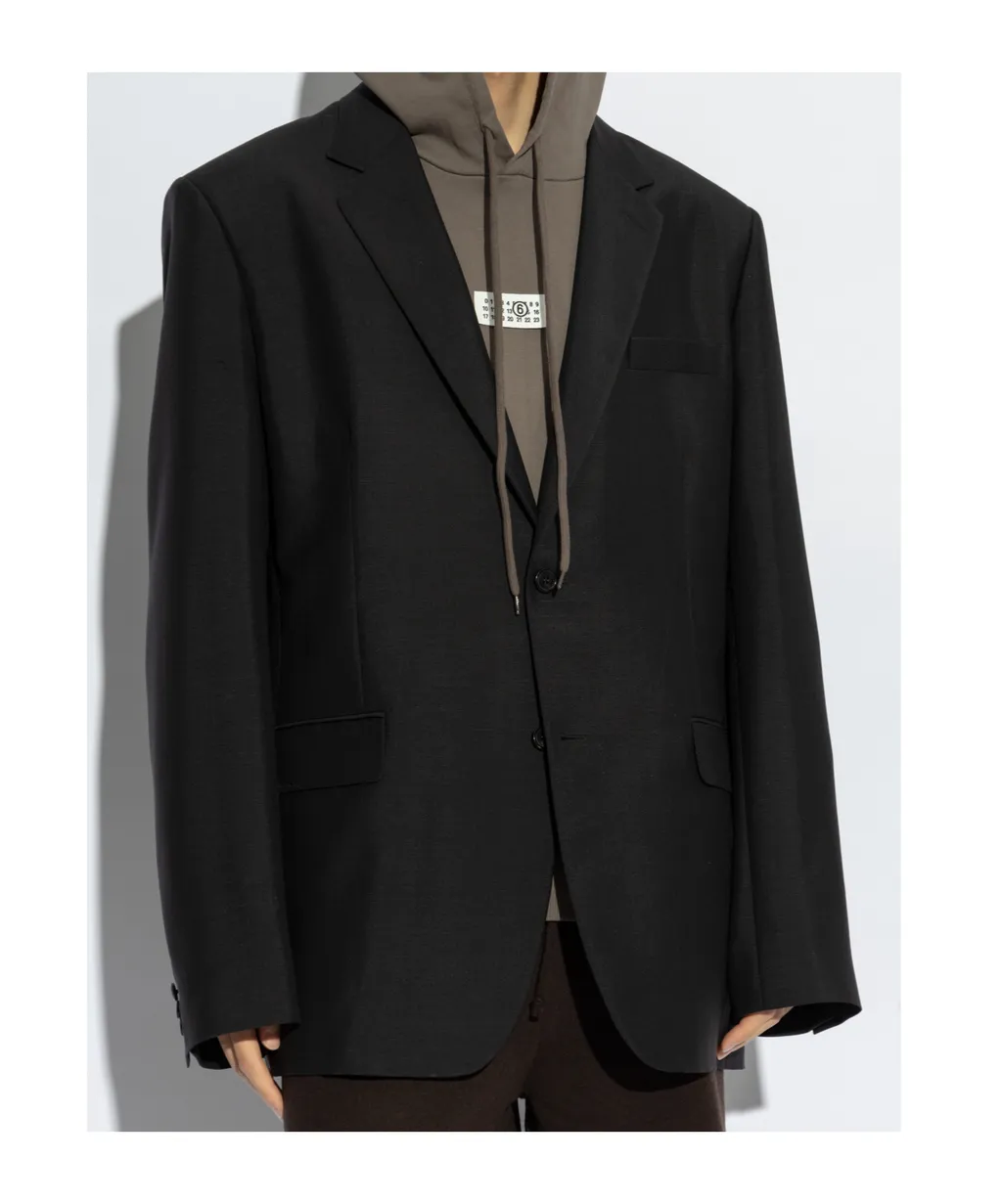 Maison Margiela Buttoned Open Blazer