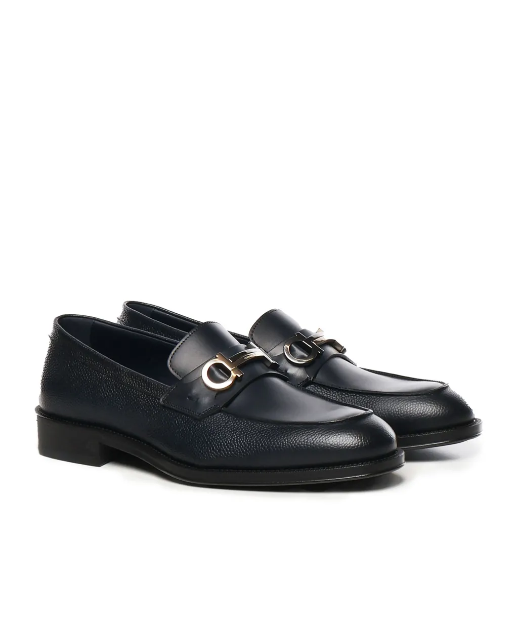 Ferragamo Gancini-Buckled Moccasin Loafers