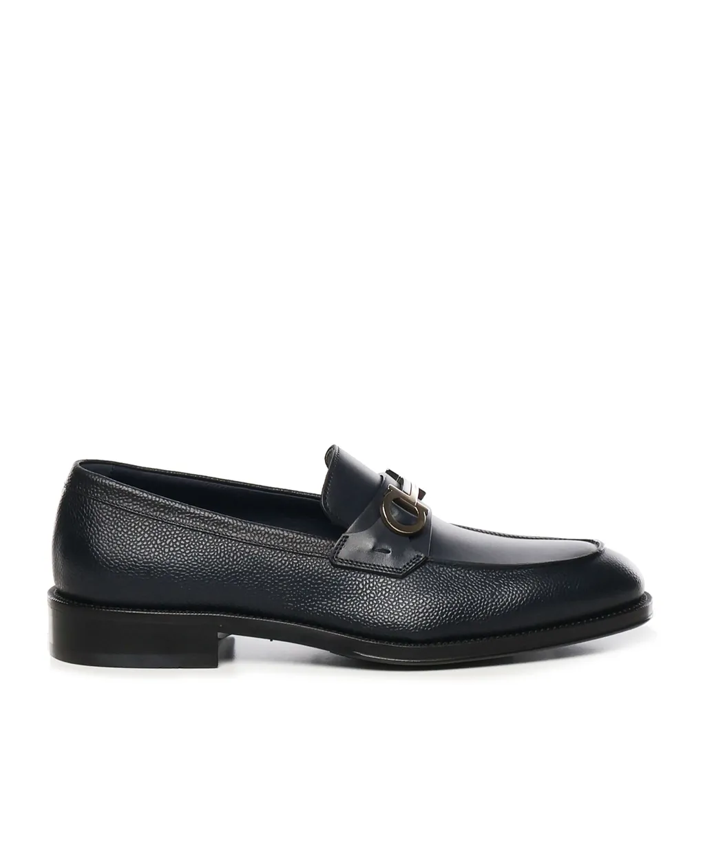 Ferragamo Gancini-Buckled Moccasin Loafers