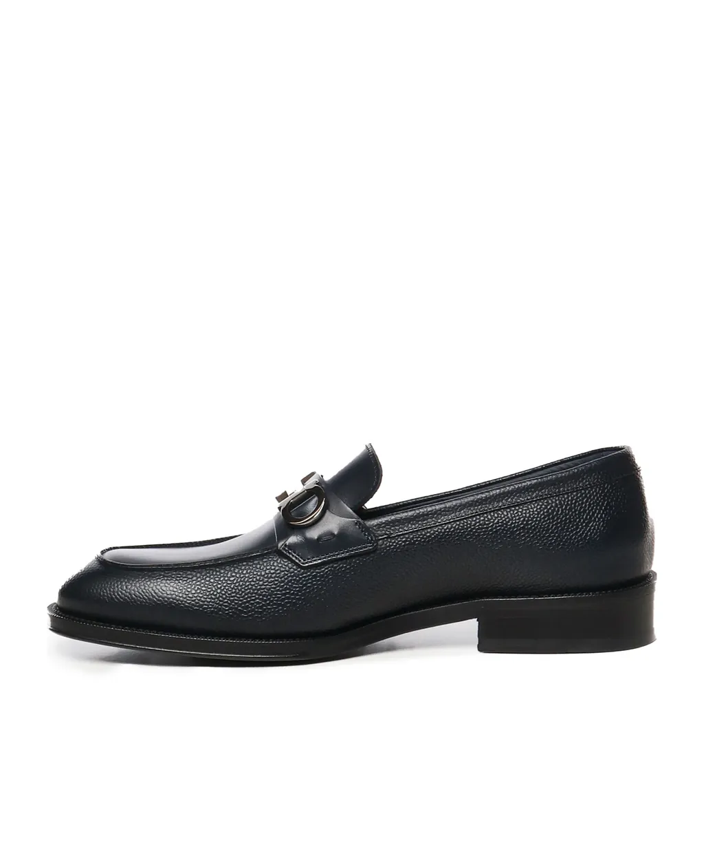 Ferragamo Gancini-Buckled Moccasin Loafers