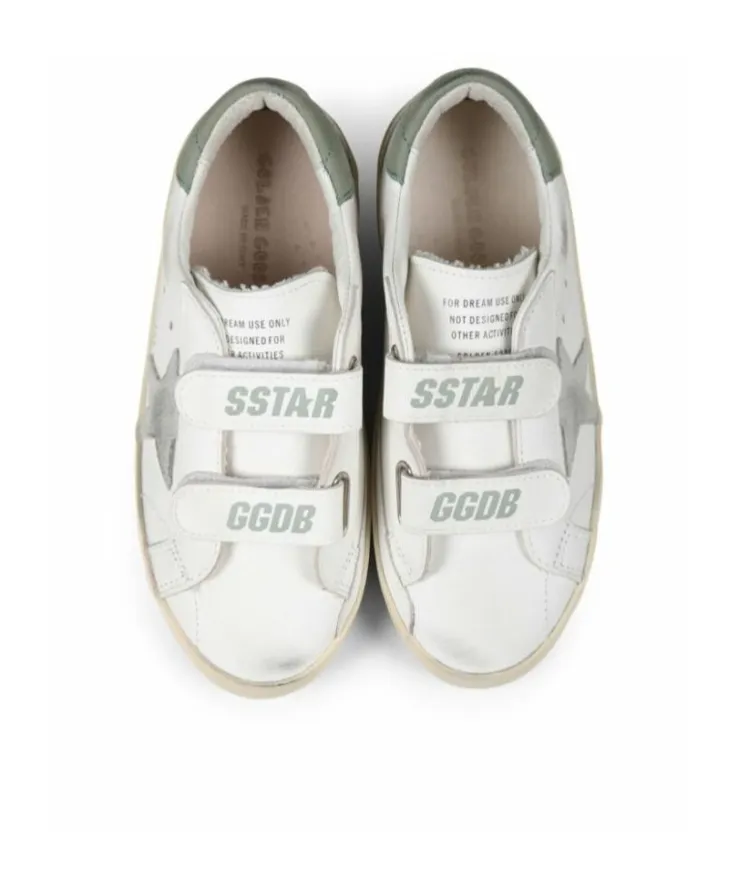 Golden Goose Kids Old School Touch Strap Sneakers