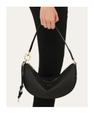 Zippered Shoulder Bag
