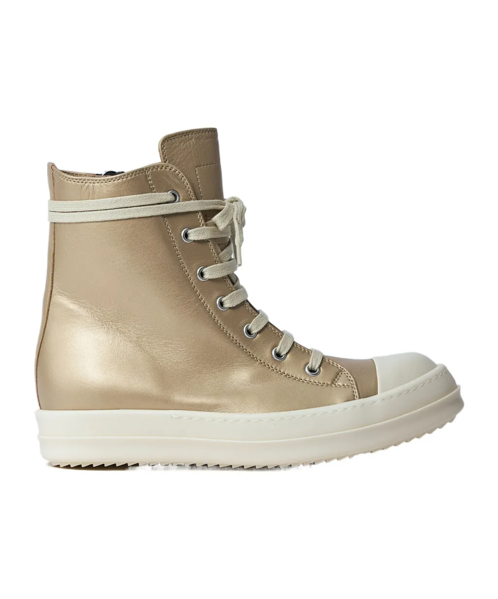 Rick Owens High Top Lace-Up Sneakers