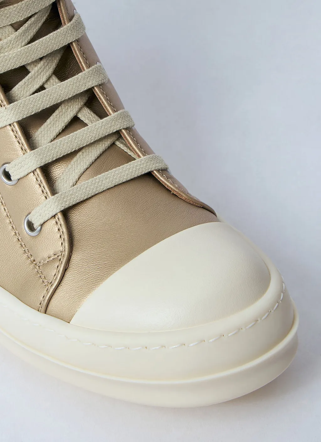 Rick Owens High Top Lace-Up Sneakers